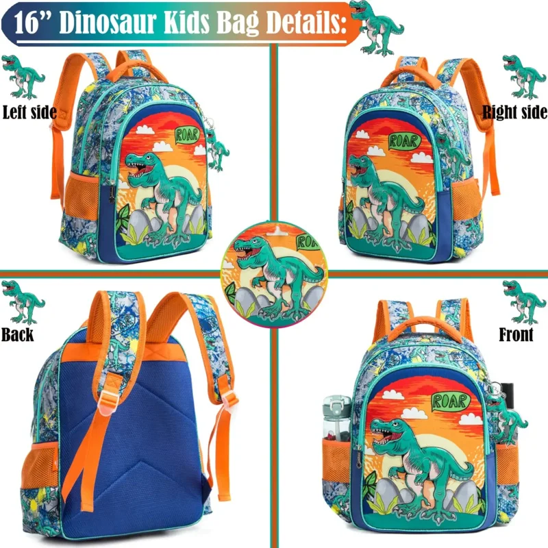 BIkab-Mochila De Astronautr para niños, morral escolar de dinosaurios, estilo Kawaii, nuevo