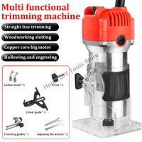 Electric Trimmer Woodworking 800W 30000rpm Wood Router Machine Hand DIY Milling Carving Engraving Power Tools