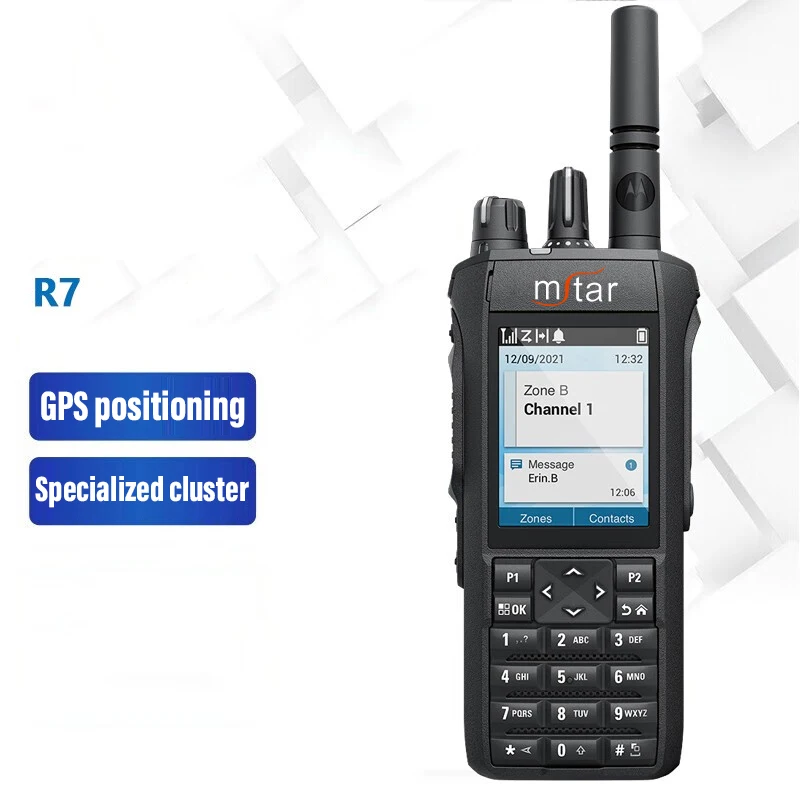 R7 Digital Large Electric Quantity Handheld Strong Durable Outdoor Wireless Long Range Transmitter Professional Walkie Talkie