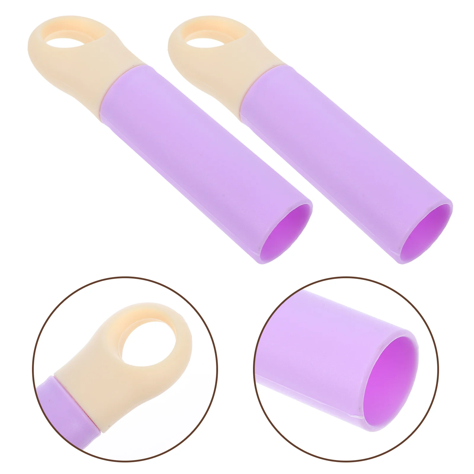 3 Pcs Broom Handle Cap Mop End Replacement Grips Plastic Gripper Cover Adapter Mops