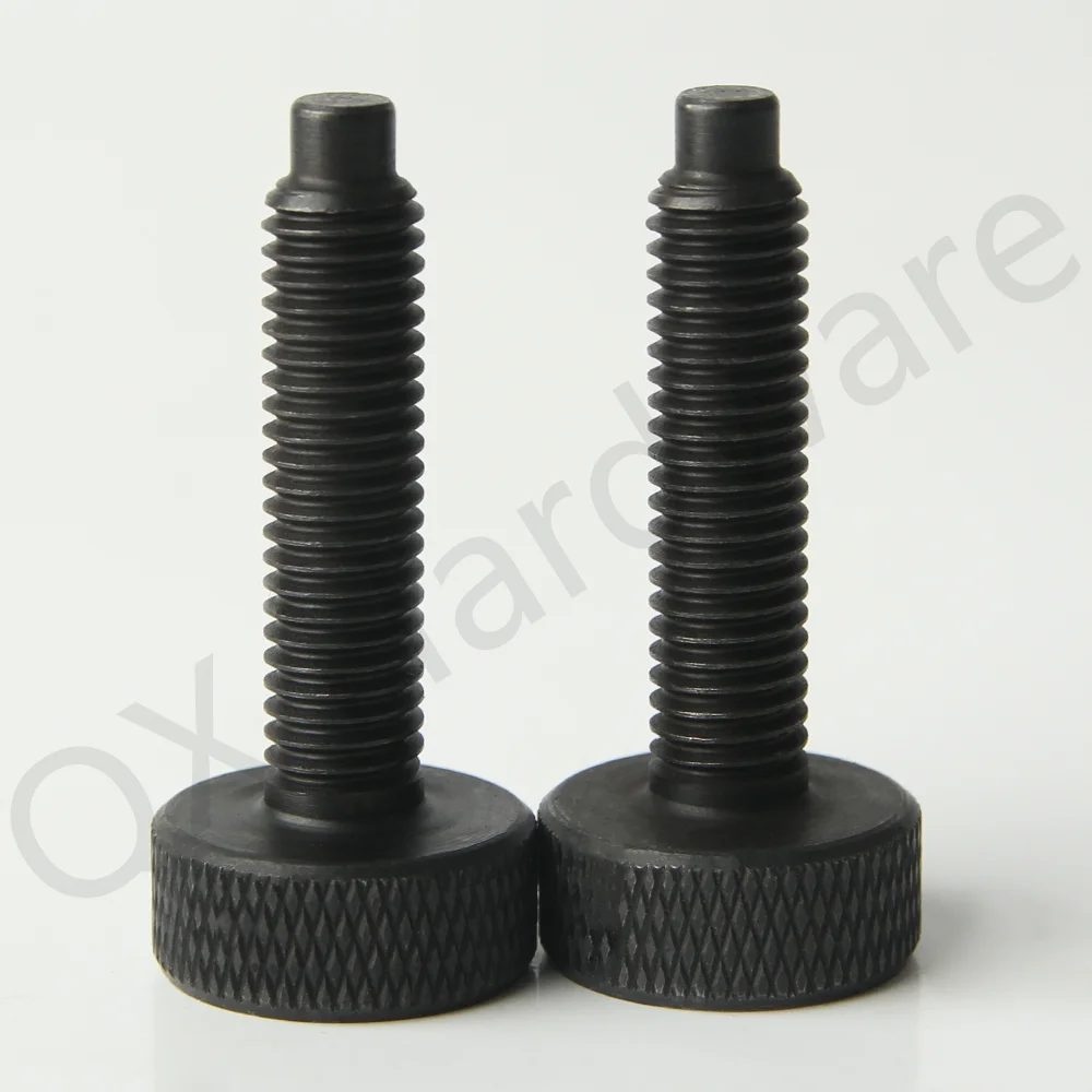 QX119.4 Perno cilindrico con filettatura esterna/Perno di posizionamento del dente esterno/Filettatura esterna con perno in acciaio inossidabile con testa zigrinata