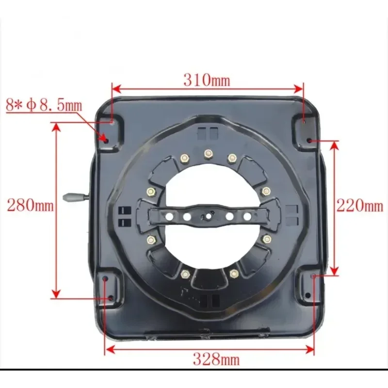 Heavy-Duty 360° Rotating Seat Base for Van RV Light Truck Commercial Vehicle Modified Seats Turntable