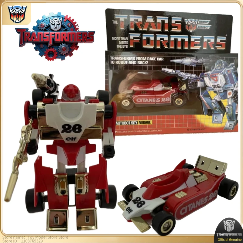 

14 см новые игрушки в наличии Трансформер G1 KO золотые красные Фигурки Мираж Модель робота Коллекционные фигурки для энтузиастов