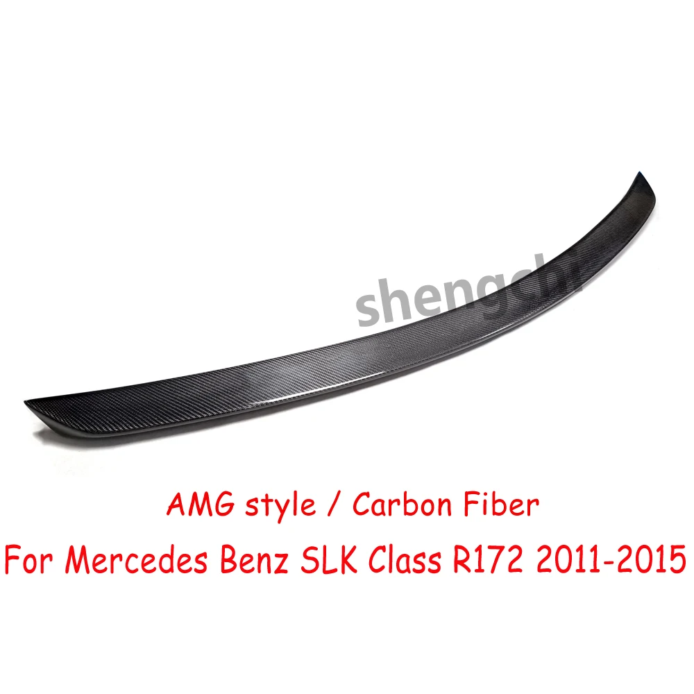 SLK R172 AMG Style Carbon Fiber Spoiler for Mercedes Benz SLK Class R172 SLK200 SLK250 SLK350 SLK55 Rear Trunk Spoiler 2011-2015