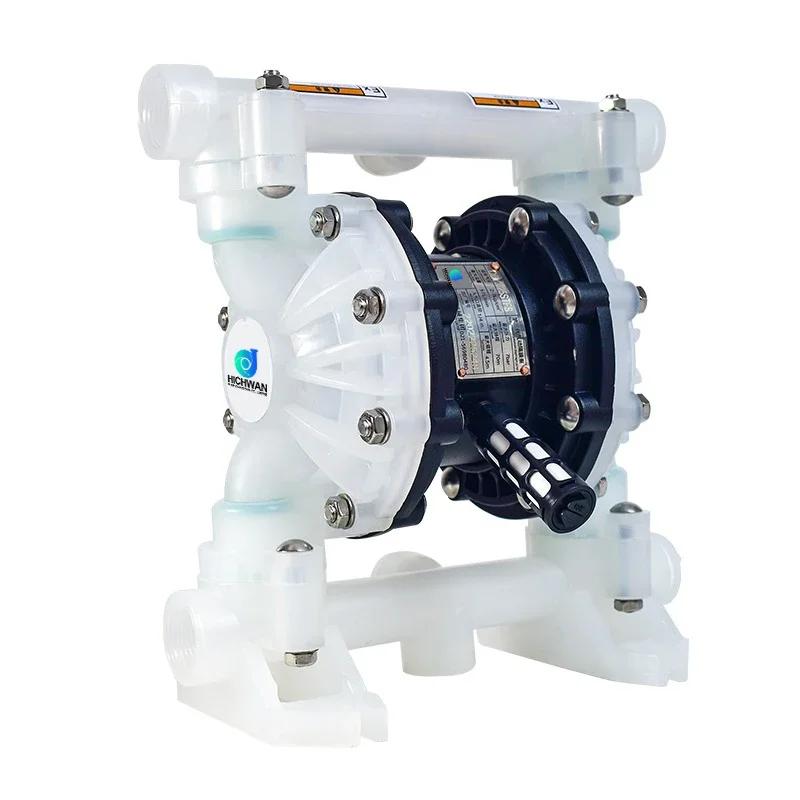 HICHWAN QBY3-25S Industrial Pneumatic Diaphragm Pump Acid-Resistant PP Air Diaphragm Pump for Water Motor Powered