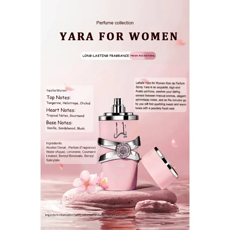 100ML Originale Yara Candy Moi Tous Profumo Spray da donna Fragranza di alta qualità a lunga durata Deodorante ai feromoni Fragranza leggera