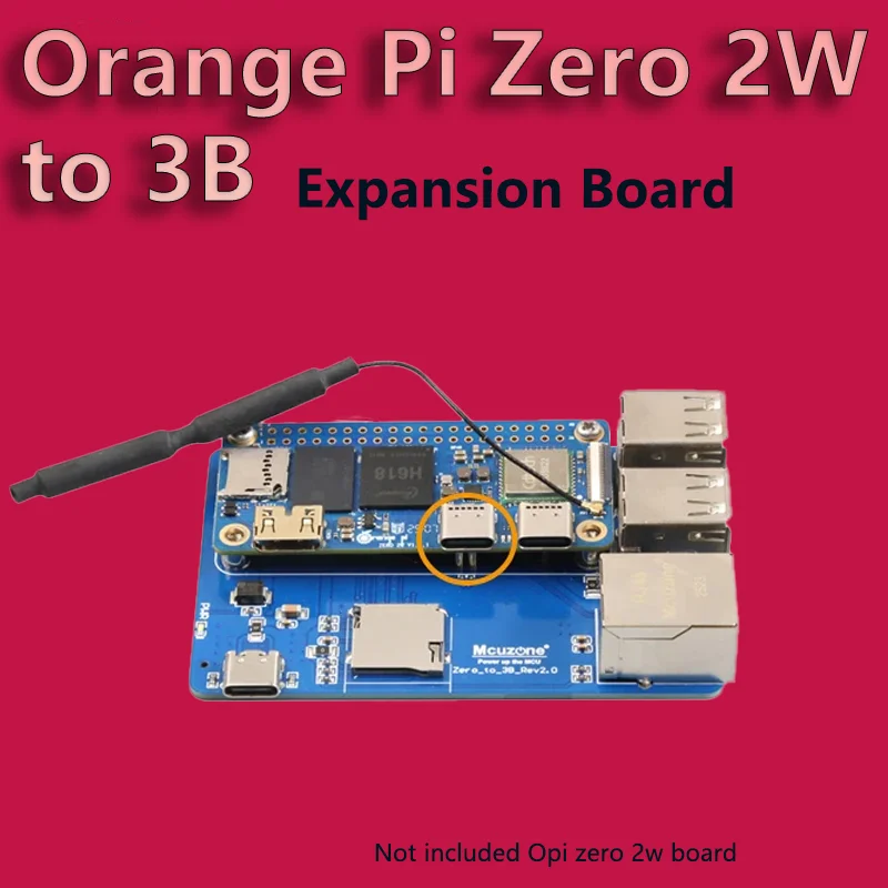 

Orange Pi Zero to 3B form Expansion board USB HUB EX Board Mith 100MB Single Network Port Mcuzone