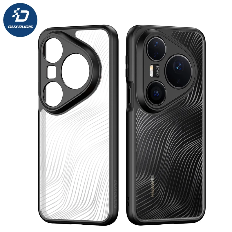 Untuk Huawei Pura 80 Ultra Case DUX DUCIS Seri Aimo Tahan Jatuh Anti-Sidik Jari PC+TPU Penutup Ponsel Transparan Matte