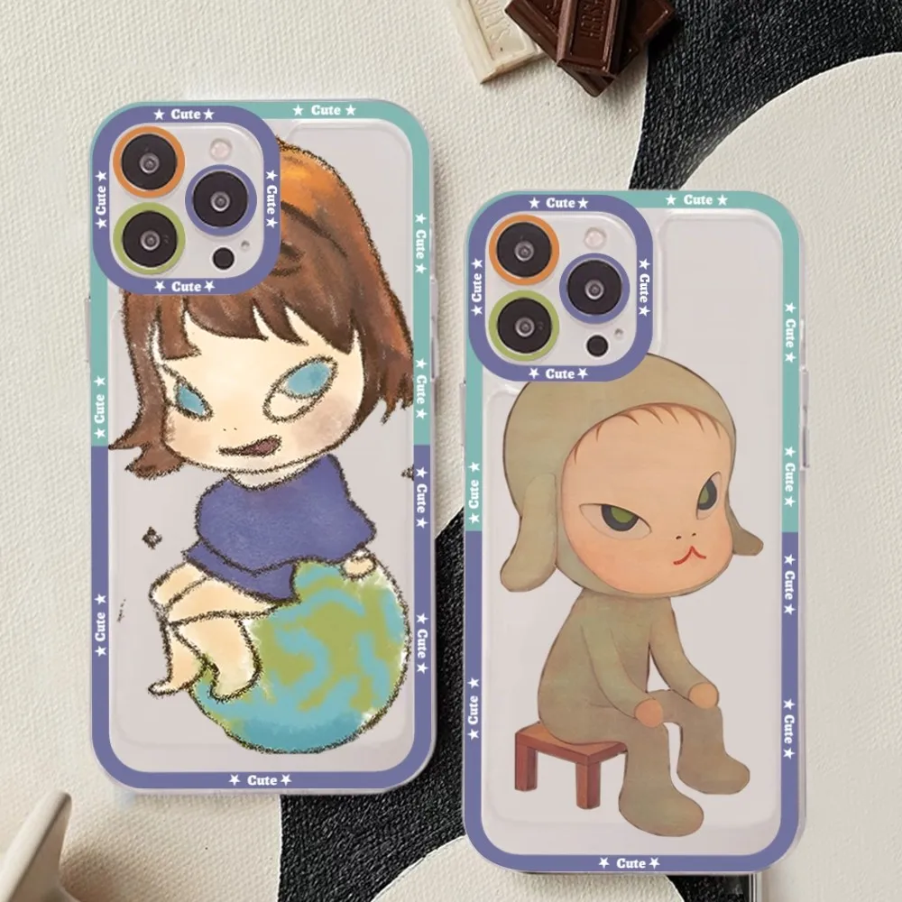 Yoshitomo Nara Phone Case For Redmi 7 8 9 A For Redmi Note 5 7 8 9 10 11 Pro Max 4G 5G Funfas