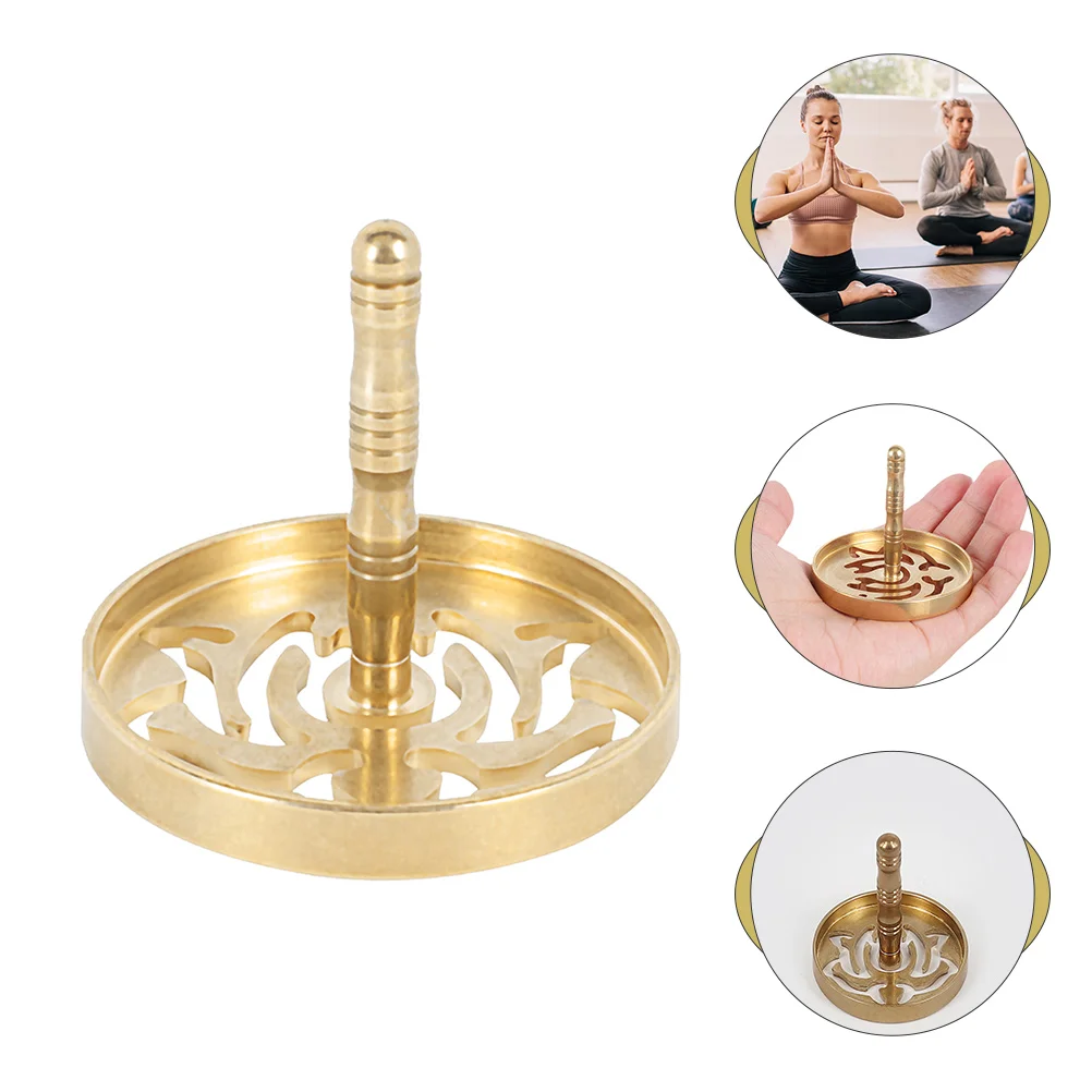 

- Burners Xiangzhuan Incense Holder Copper Shaping Tool Face Powder Cone Golden