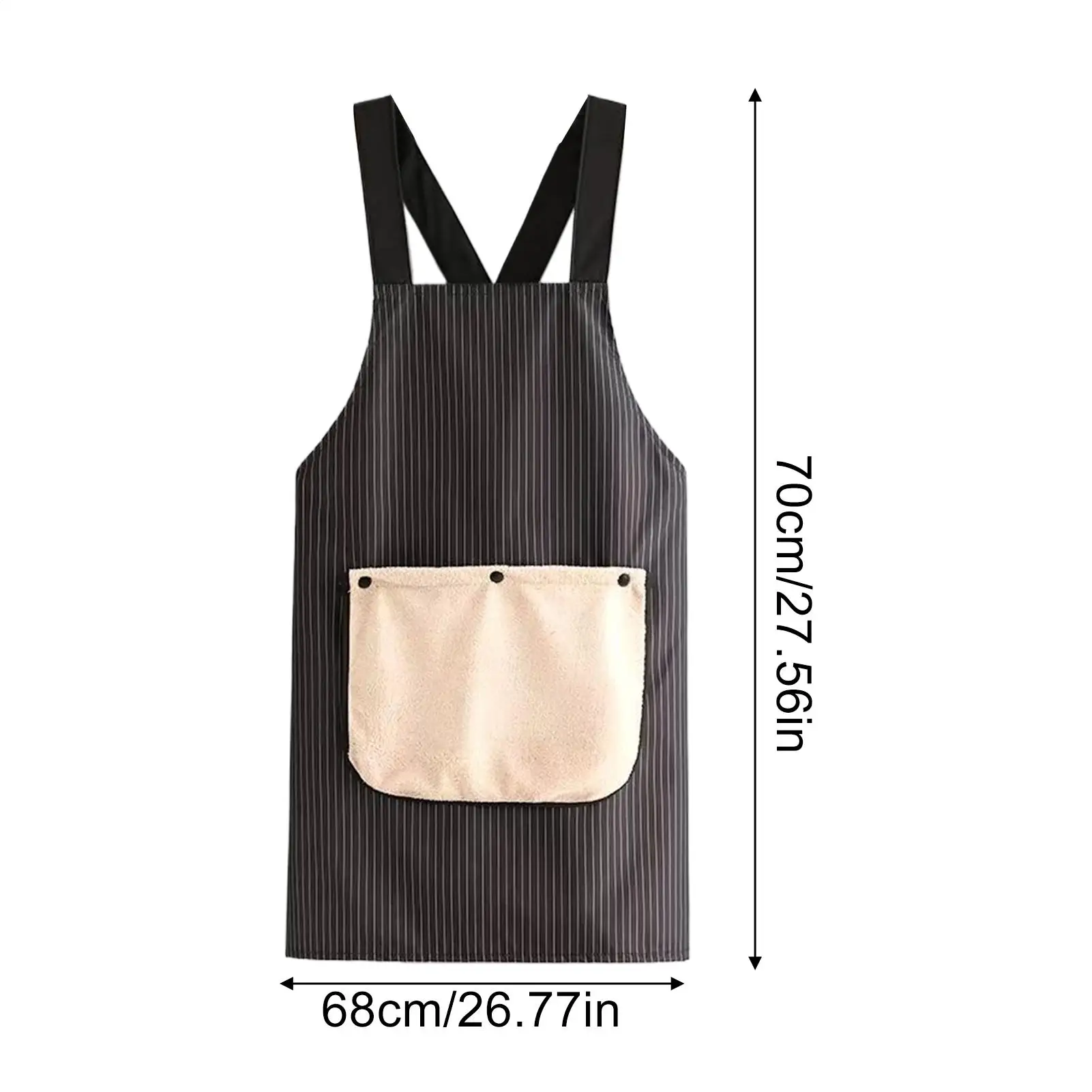 Cooking Apron Detachable Towel Machine Washable Dress Kitchen Cooking Apron For Chef Art Projects Cafe Gardening Home Indoor