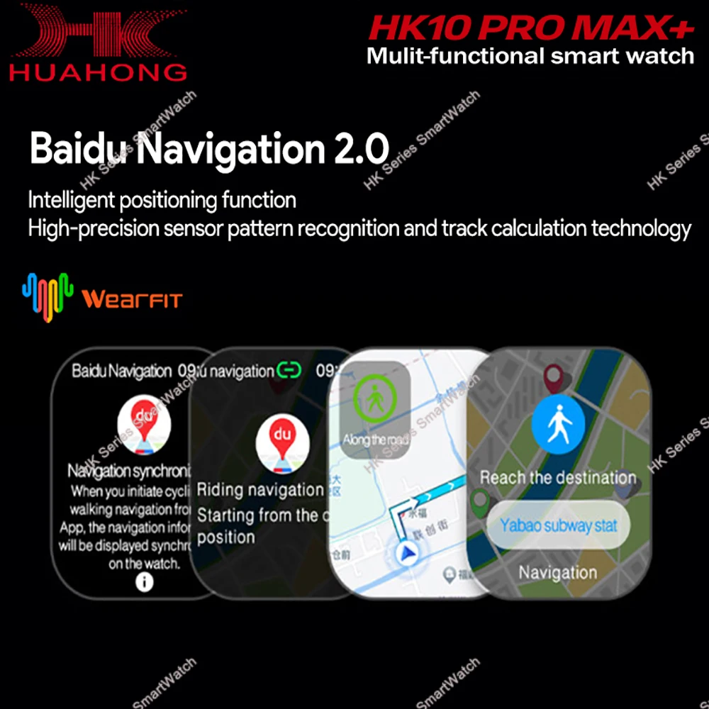 2025 HK10 Pro Max Plus GEN2 سلسلة SmartWatch الأصلية 10 AI ROBOT AMOLED NFC Compass GPS 4GB ألبوم محلي ساعة شبكة الموسيقى