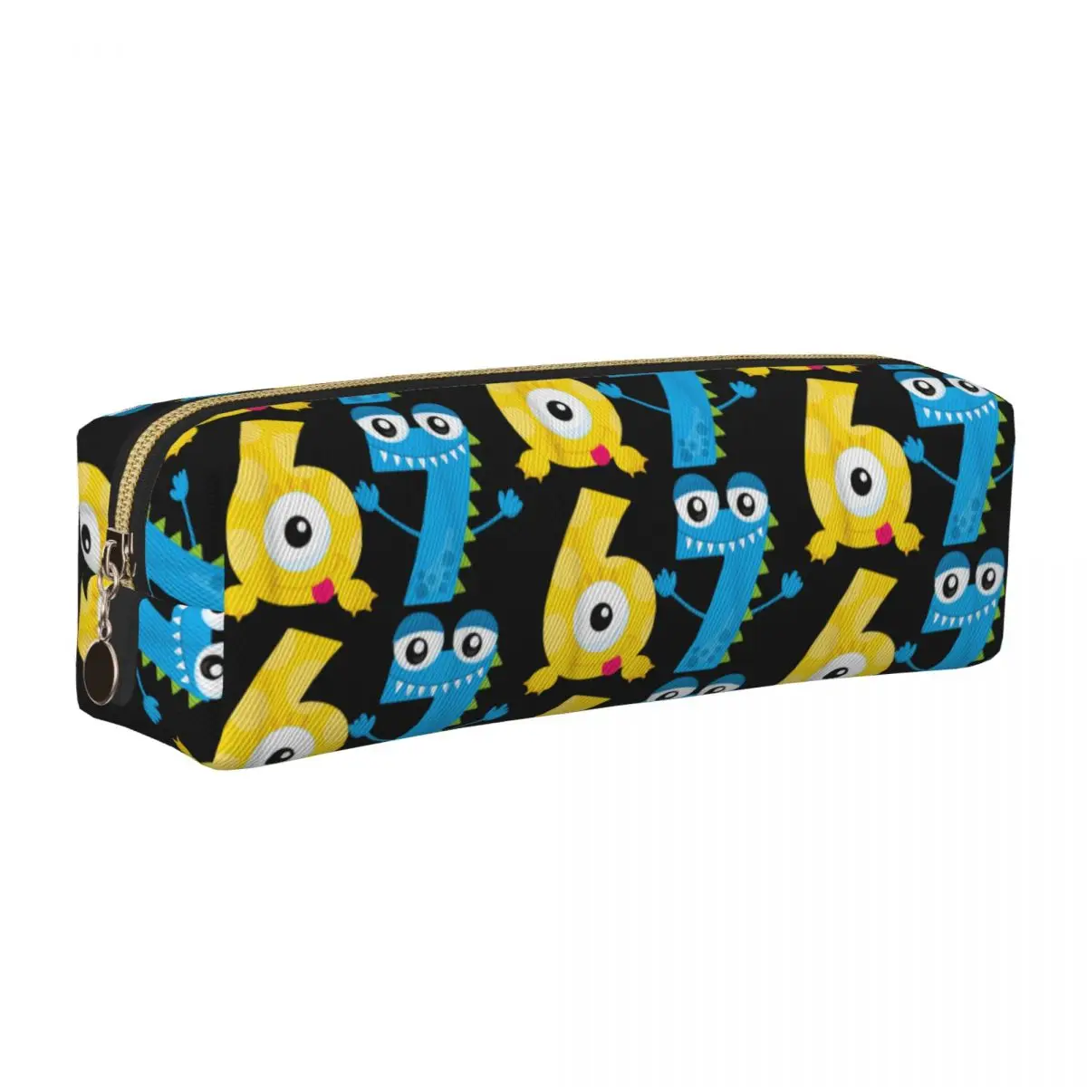 Bruh 67 Six Seven Monsters 6-7 Pencil Case Creative Funny Brainrot Meme Pen Bags Student School Supplies Cosmetic Pencil Box