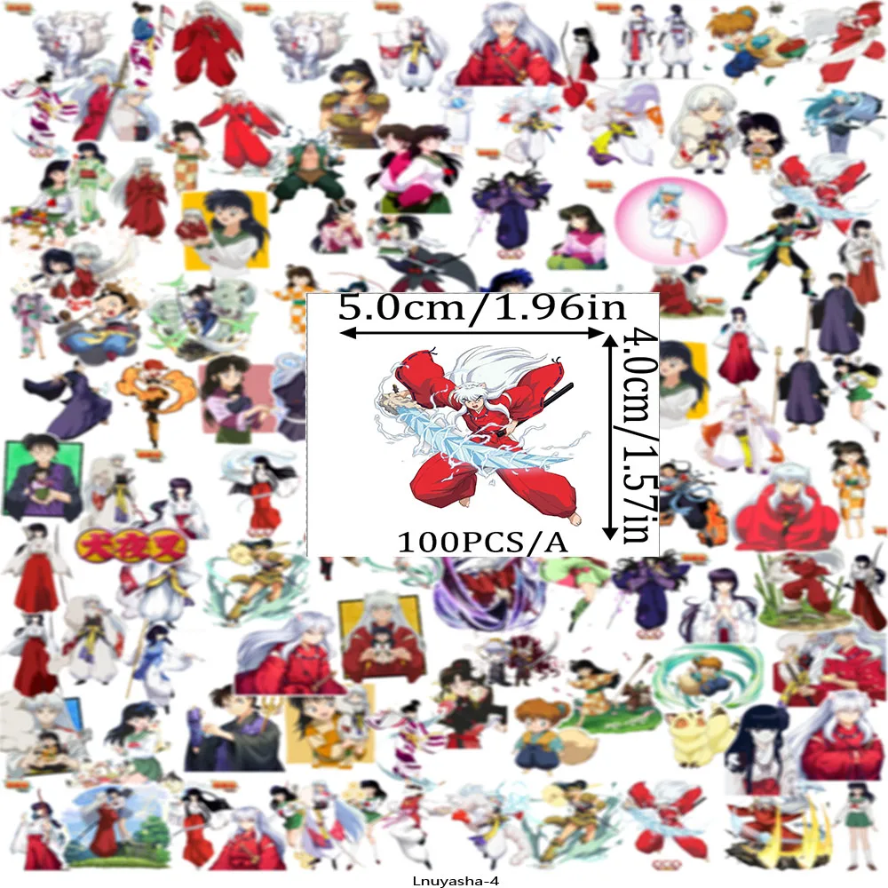 100Pcs Classic Japanese Comic Character Creative Notebook Refrigerator Handbook Graffiti Stickers