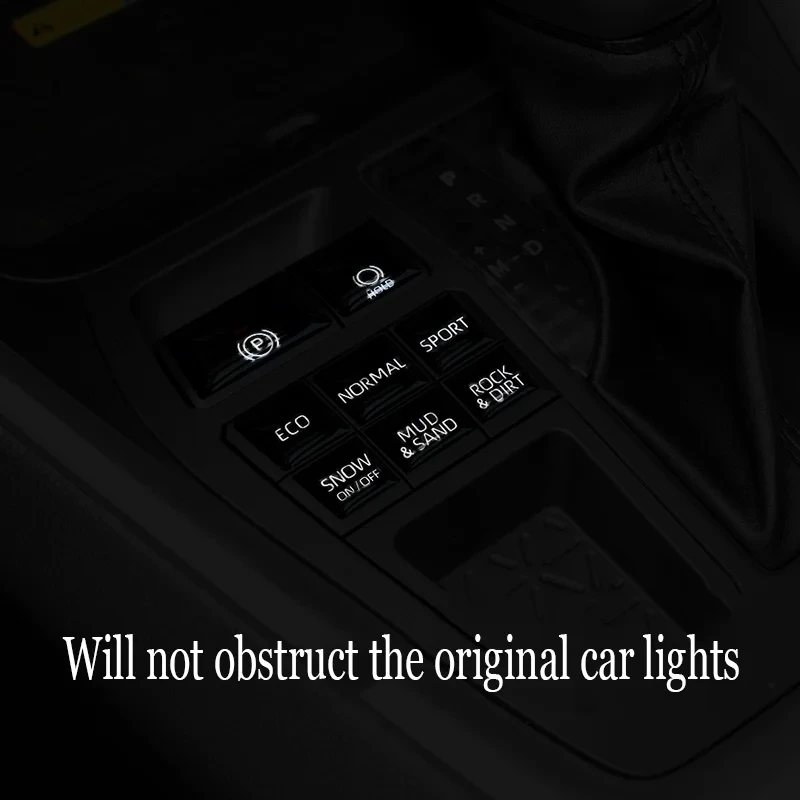 For Toyota RAV4 2022 2023 2024 Gear Shift Steering Wheel Window Lift Button Car Button Decoration Sticker Cars Accessories