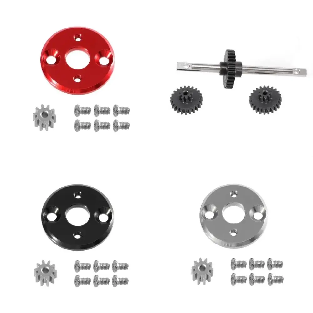 Metal Transmission Gear Set Mounting 1/12 Scale Motor Pinion Gear Durable RC Car Upgrade Parts for MN78 MN82 MN168 LC79