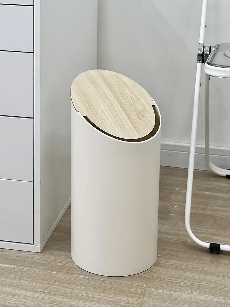 Household Recycle Dustbin Nordic Home Decorative Livingroom Kitchen Special Large Capacity With Cover Bathroom Toilet Waste Bins