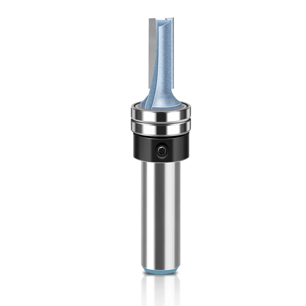 1PCS 1/2 In 12mm Shank Cutter Router Bit Trimming Woodworking Milling Cutter Dual Blades