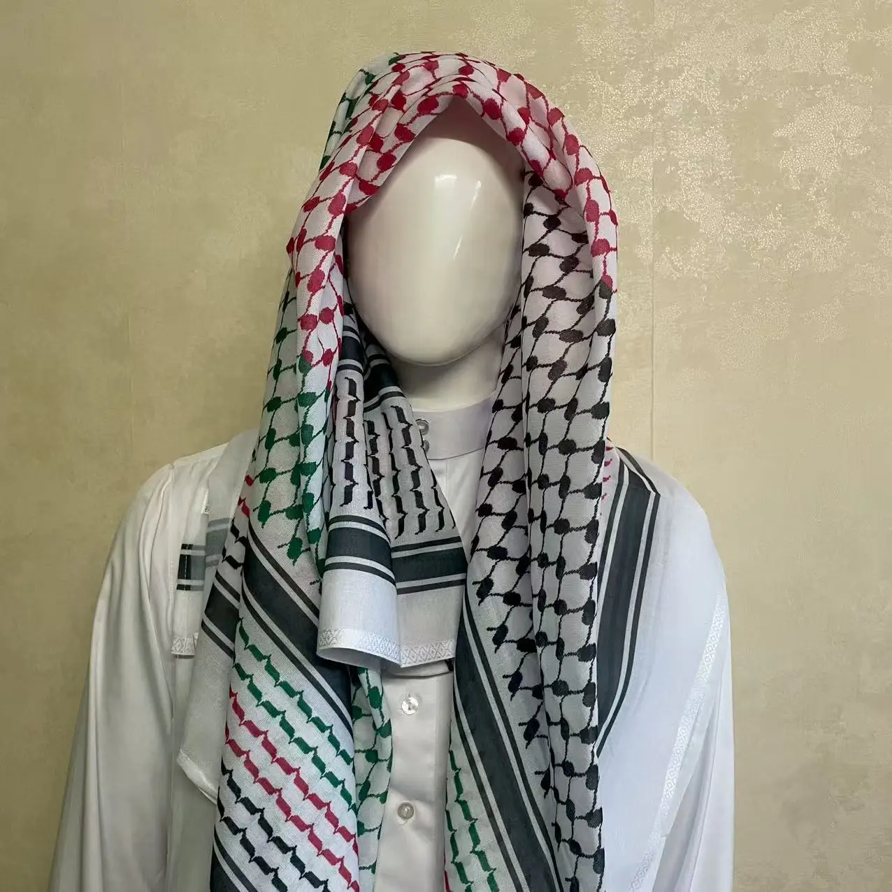 

130Cm * 130cm New Hot Sale Arafat Lace Printed Square Scarf Headscarf Scarf