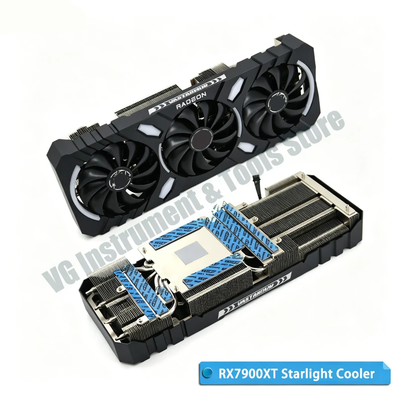 For Vastarmor Gpu Heatsink for RX7900XT/XTX, Starry/Alloy/Super Alloy, Triple Fan Radiator with Heat Pipes & Thermal Pads