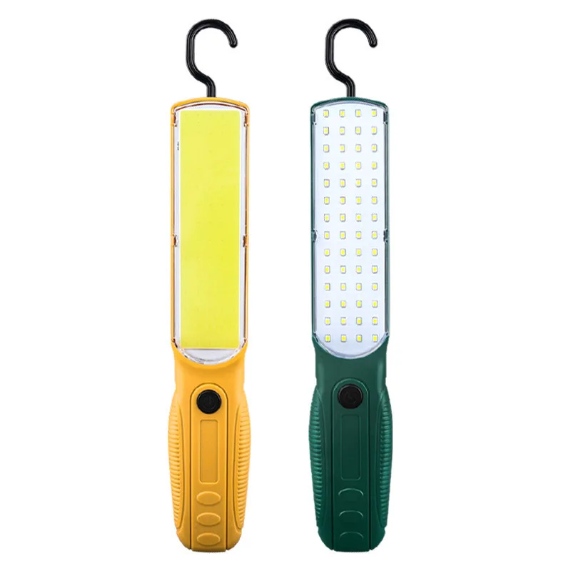 Luce luminosa per riparazione auto COB di emergenza esterna con luce di riparazione ciclistica magnetica, lavoro di ricarica portatile