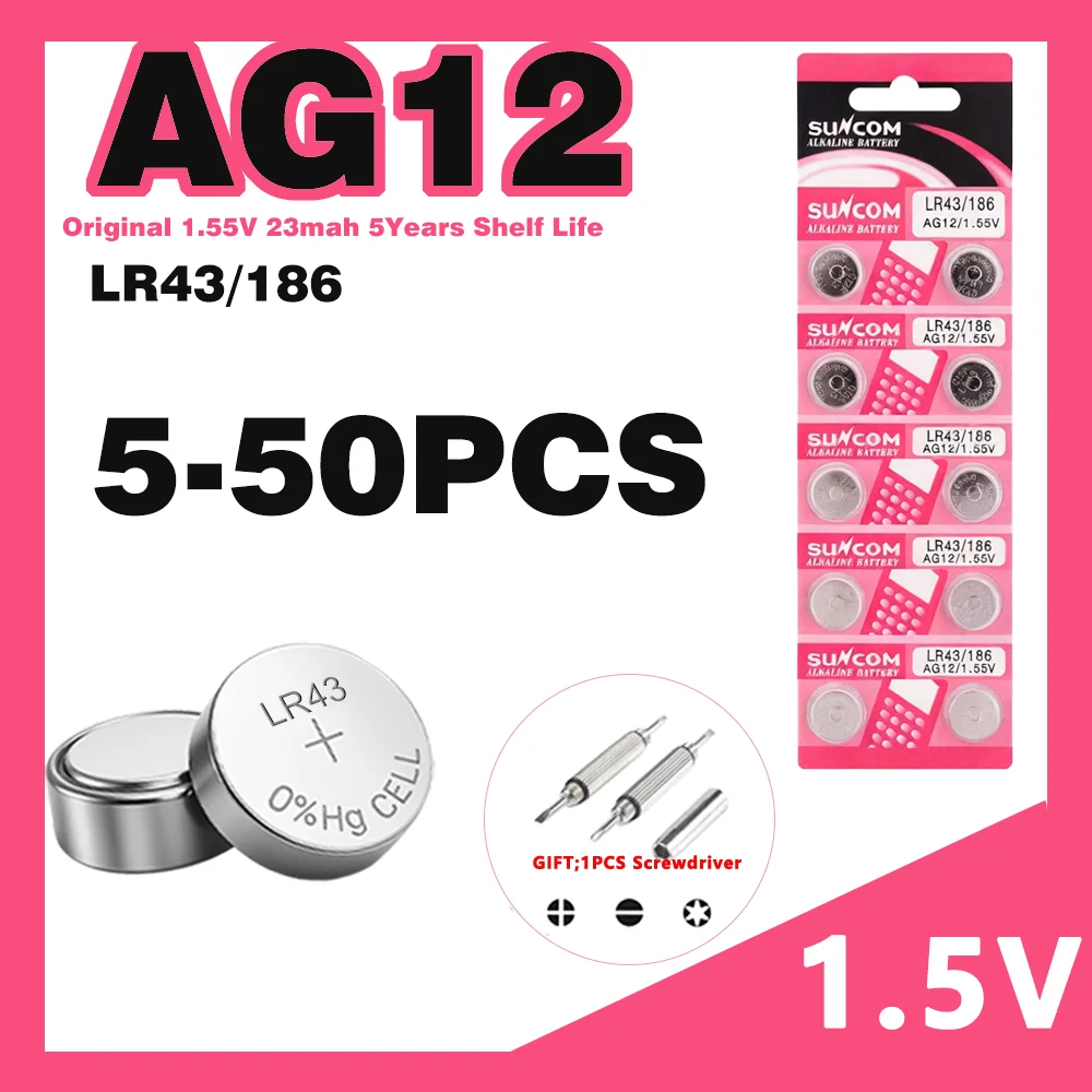 5-50PCS 1.55V AG12 …