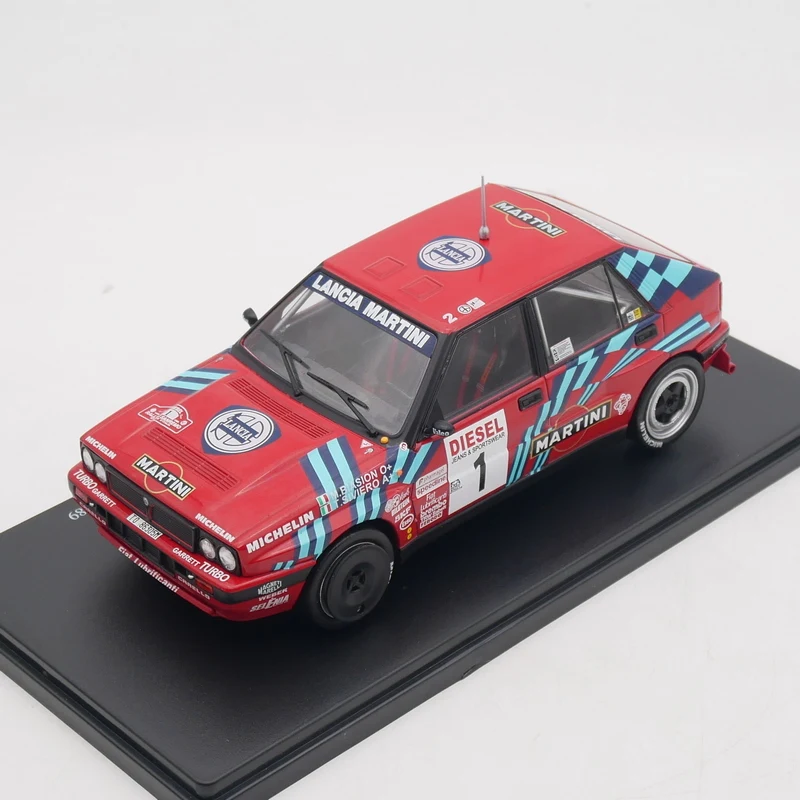 Ixo 1:24 Scale Diecast Alloy Lancia Delta Integrale 16V WRC 1989 Toys Cars Model Classics Adult Gifts Souvenir Static Display