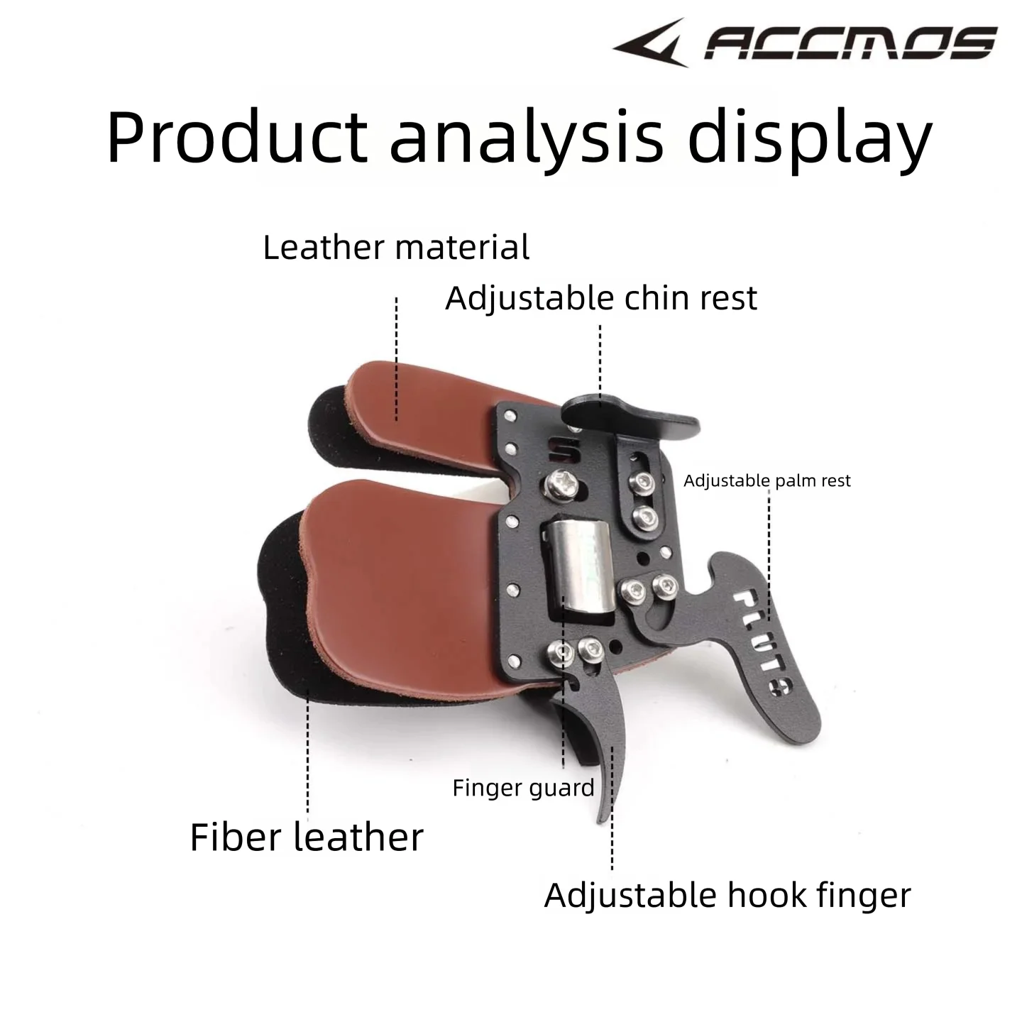 DECUT Right Hand Archery Finger Tab Protection Pad Glove Tab - Shooter Guard Finger Protector