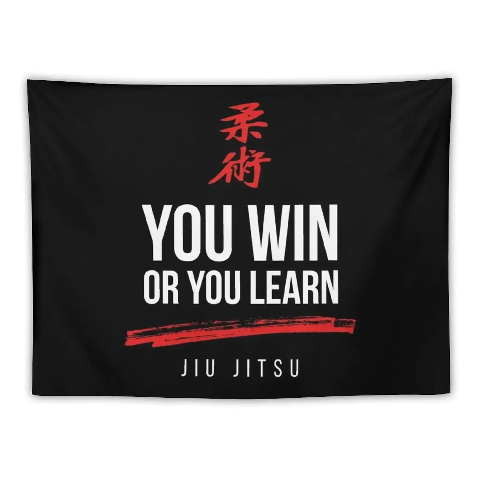 You Win or You Learn Jiu Jitsu Tapestry Wall Hanging Decor Tapete For The Wall Bedroom Decoration Tapestry