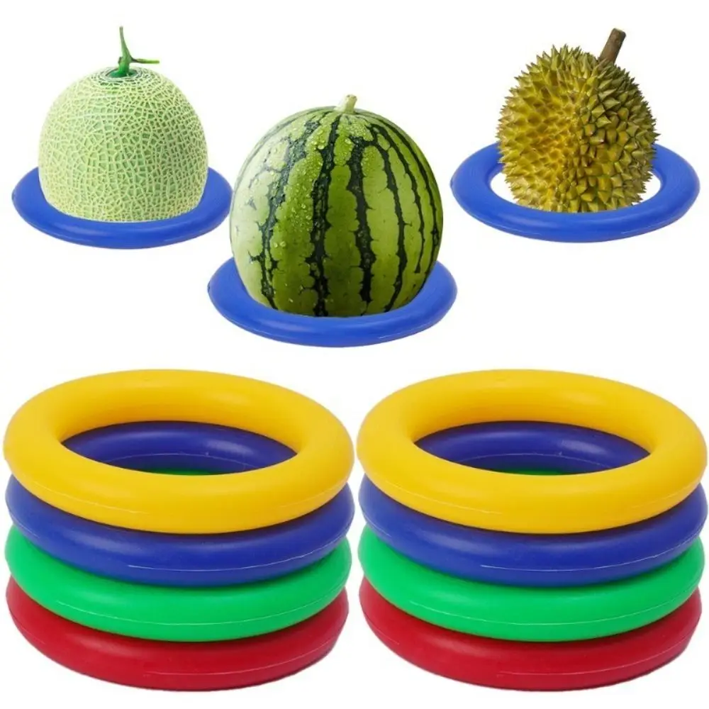 1/5Pcs Fashion Anti-Slip Fruit Fixed Ring Wear-resistant Plastic Watermelon Ring Football Display Stand