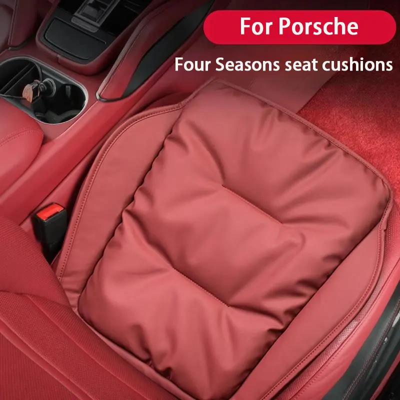 

Car Seat Cushion Luxury Leather Support Pad High Rebound Sponge Seat Cover For Porsche Macan Panamera Cayenne