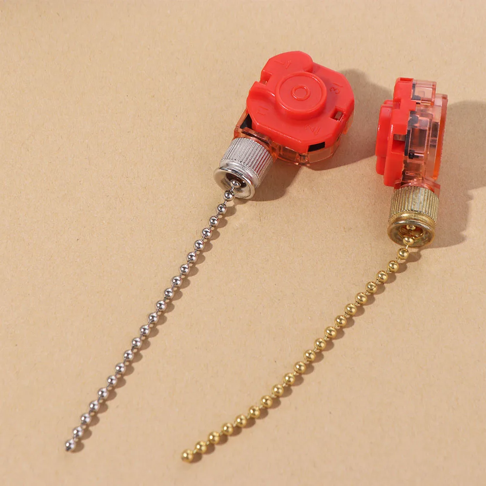 Speed Control 3 Speed Pull Chain Control Comfortable Smooth Surface Ceiling Fan Switch 8cm Chain Light Pull Chain Wall Lamps