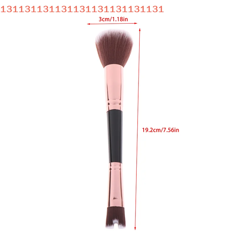 فرشاة مكياج مزدوجة الأطراف على شكل حرف U لكريم أساس كونتور الأنف وأحمر الخدود - أداة تجميل الوجه #3