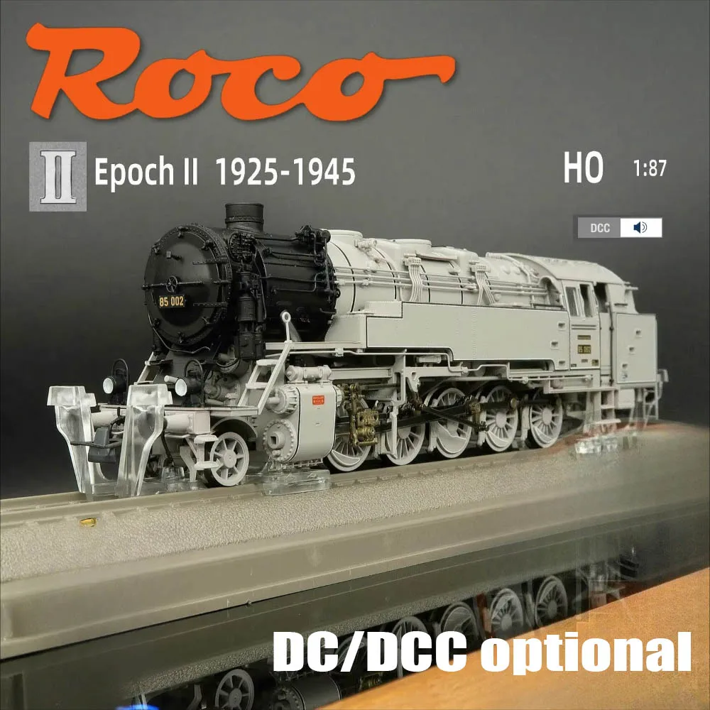 

HO 1/87 Модель поезда ROCO 73110/73111 BR85 Паровоз DC/DCC Цифровой звуковой и дымовой эффект Дополнительная игрушка-поезд DRG