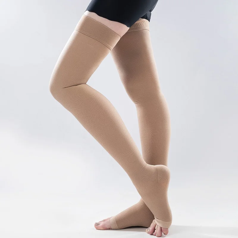 23~32mmHg Men And Women Plus Size 4XL 5XL Varicose Vein Support Socks King Medical Compression Stockings For Running yoga