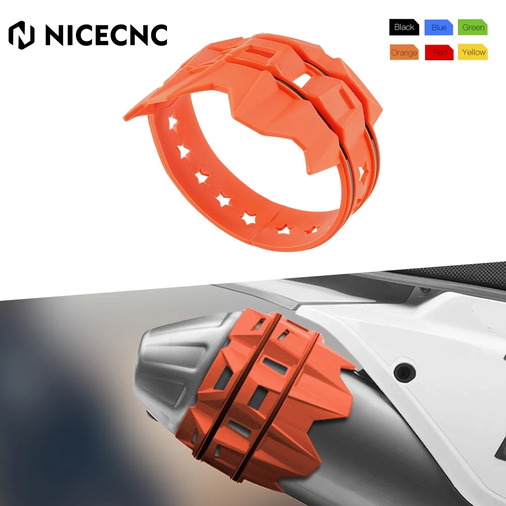 NICECNC For KTM EXC 300 SXF 450 SX 125 Huqvarna TE 300 GasGas EC 300 250 Beta RR 300 Suzuki DR-Z400 Exhaust Tail Pipe Protector
