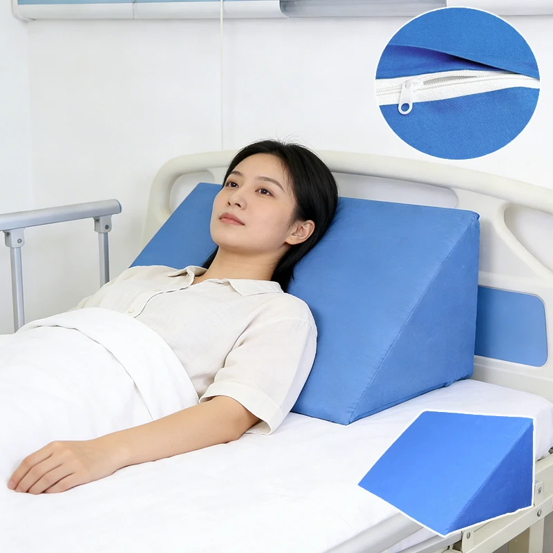 Multi-Functional Triangular Pillow Suitable for Back,Sleep Support & Foot Care,Machine-Washable,Hard Core & Filling  Body Pillow