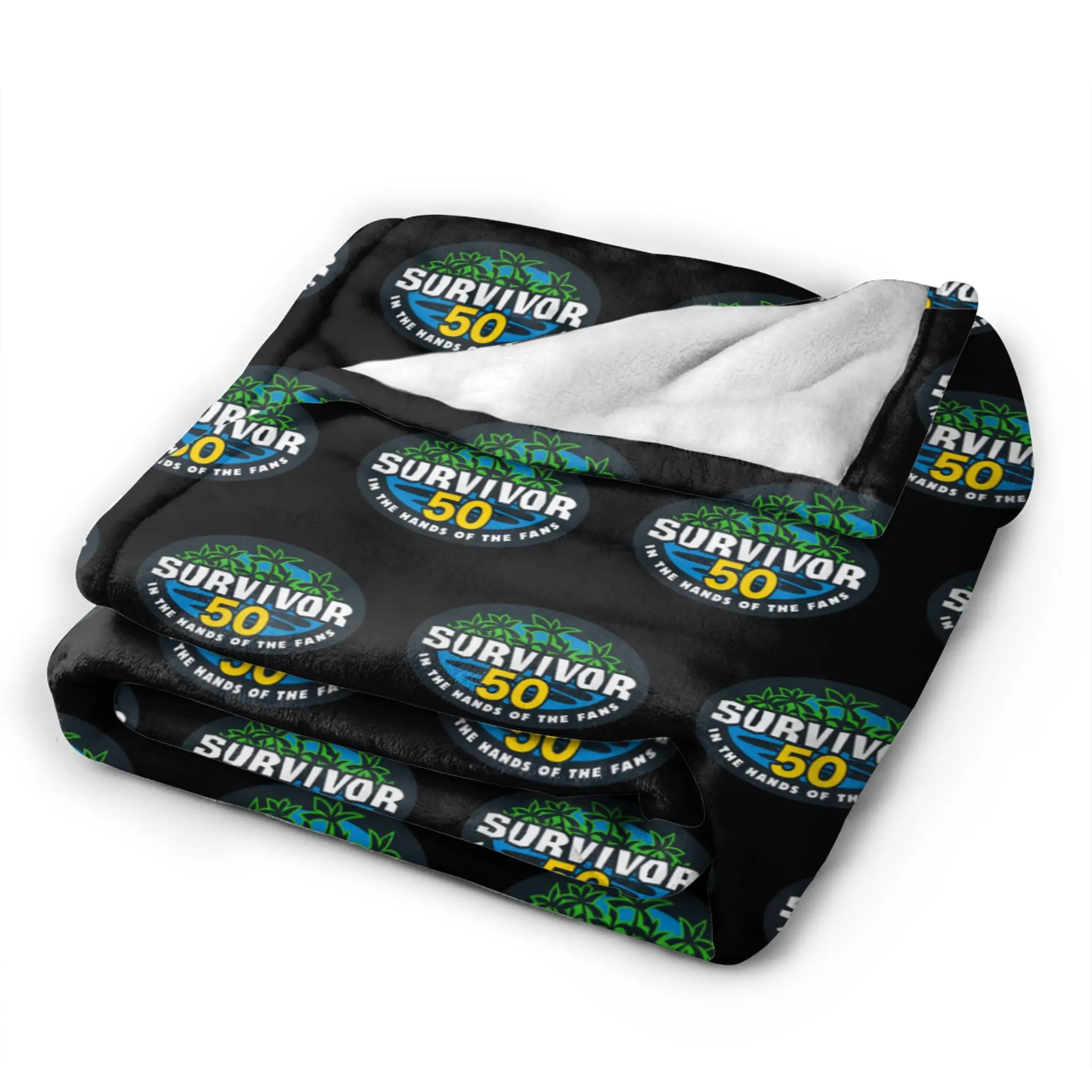Survivor Season 50  Throw Blanket Soft Cozy Graphic Blankets  For Sofa Home Travel Flannel Bedspread Bed Cover