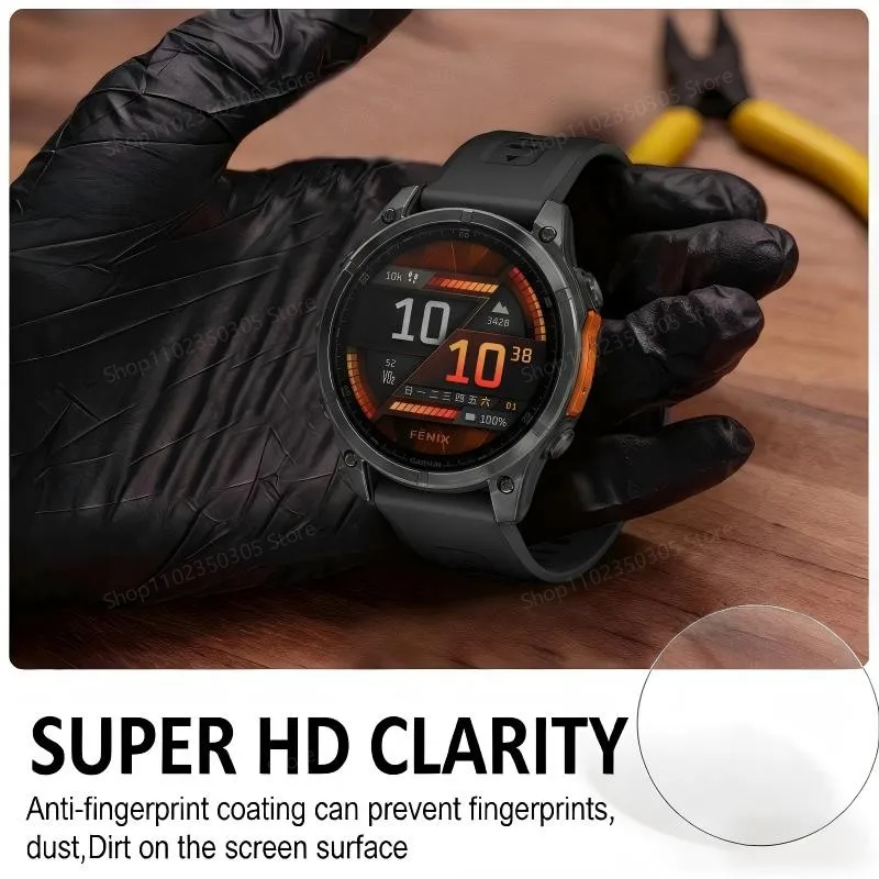 Tempered Glass Compatible for Garmin Fenix 8 51MM 47MM AMOLED Solar Fenix 7X 7S 7 6X 6S 6 Pro 5 5S Glass Film Screen Protector image 5