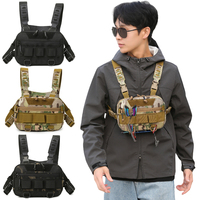 Fishing Chest Bag Men's Tactical Bags Waterproof Molle Nylon Climbing Camping Backpacks Outdoor Travel Vest Backpack Fanny Pack