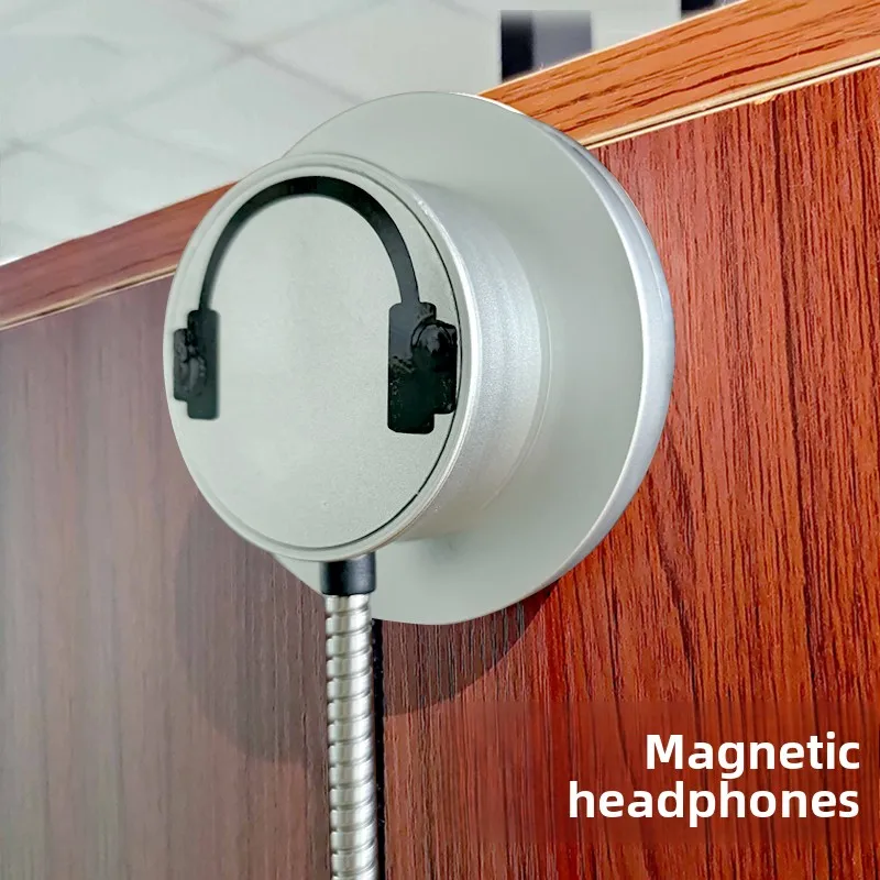 Magnetic Wall-Mounted Auto-Play Audio Guide Handset for Museum & Exhibition Halls