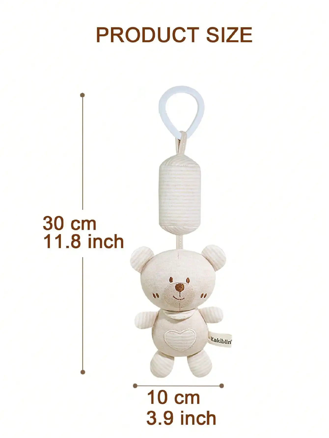 Passeggino montato su auto dei cartoni animati con campanelli eolici appesi per i bambini per impugnare e lenire i giocattoli che suonano