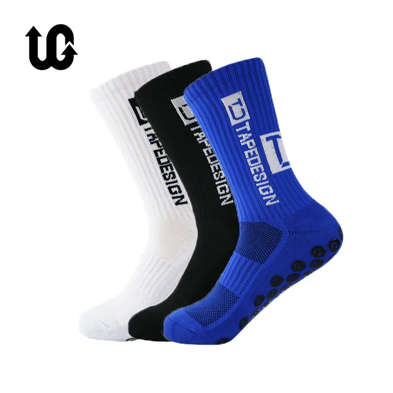 2022 New ANTI SLIP Football Socks Mid Calf Non Slip Soccer Cycling Sports Socks Mens Sock EU38-44