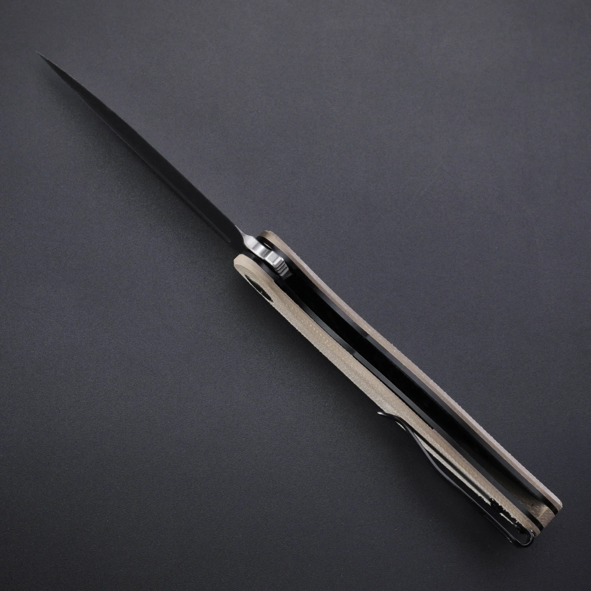 Pesce pietrificato PFP06 coltello pieghevole tascabile tattico Multitool manico Micarta K110 acciaio sopravvivenza all'aperto caccia EDC utensili manuali