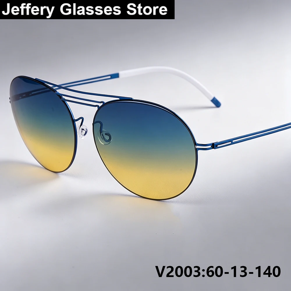 Fashion Polarized Round Sunglasses Men Women Screwless Ultralight Goggles Oversize Sun Eyeglasses Anti Glare Outdoor Spectacles
