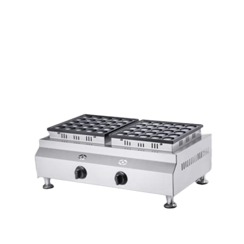 Mini macchina per waffle per pancake a gas 50/100 fori Poffertjes Grill Machine Macchina per pancake portatile da cucina all'aperto