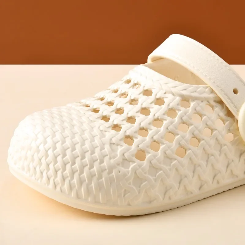 Women's Barefoot Shoes Flat Bottom Anti Slip Retro Weaving Fashion Beach Slippers EVA Camping Hiking Leisure Sports Sandals 2026