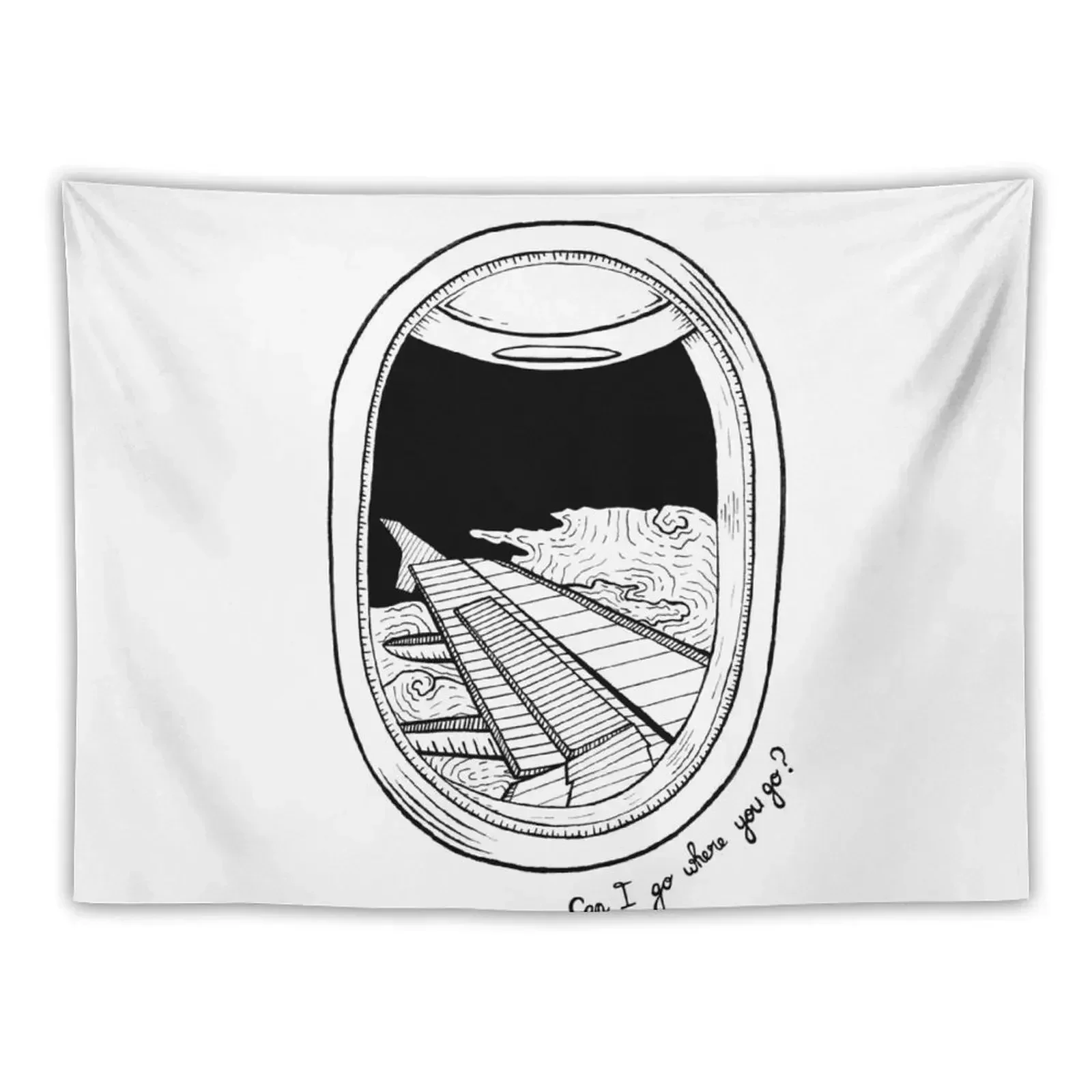 Plane Window Tapestry Luxury Living Room Decoration Decor Home Room Decor Cute Wall Hangings Decoration Tapestry