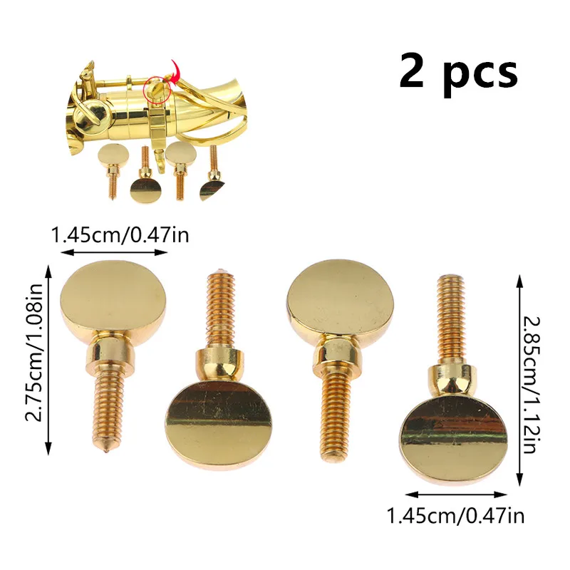 

2pcs Saxophone Neck Screw Tightening Screw Sax Replacement Tool Part Neck Receiver Screw Woodwind Instrument Accessories