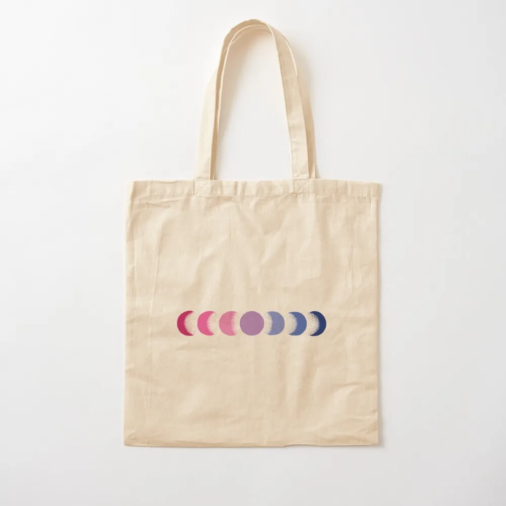 bisexual moon phases Tote Bag Fabric bag hand bag ladies shopper bags for women personalized tote